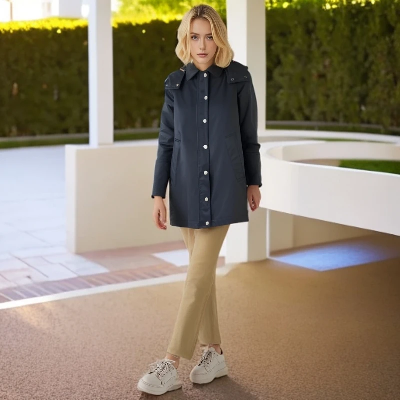 99新 BURBERRY/博柏利 /风衣/内胆加绒长袖外套/UK6码/0001781