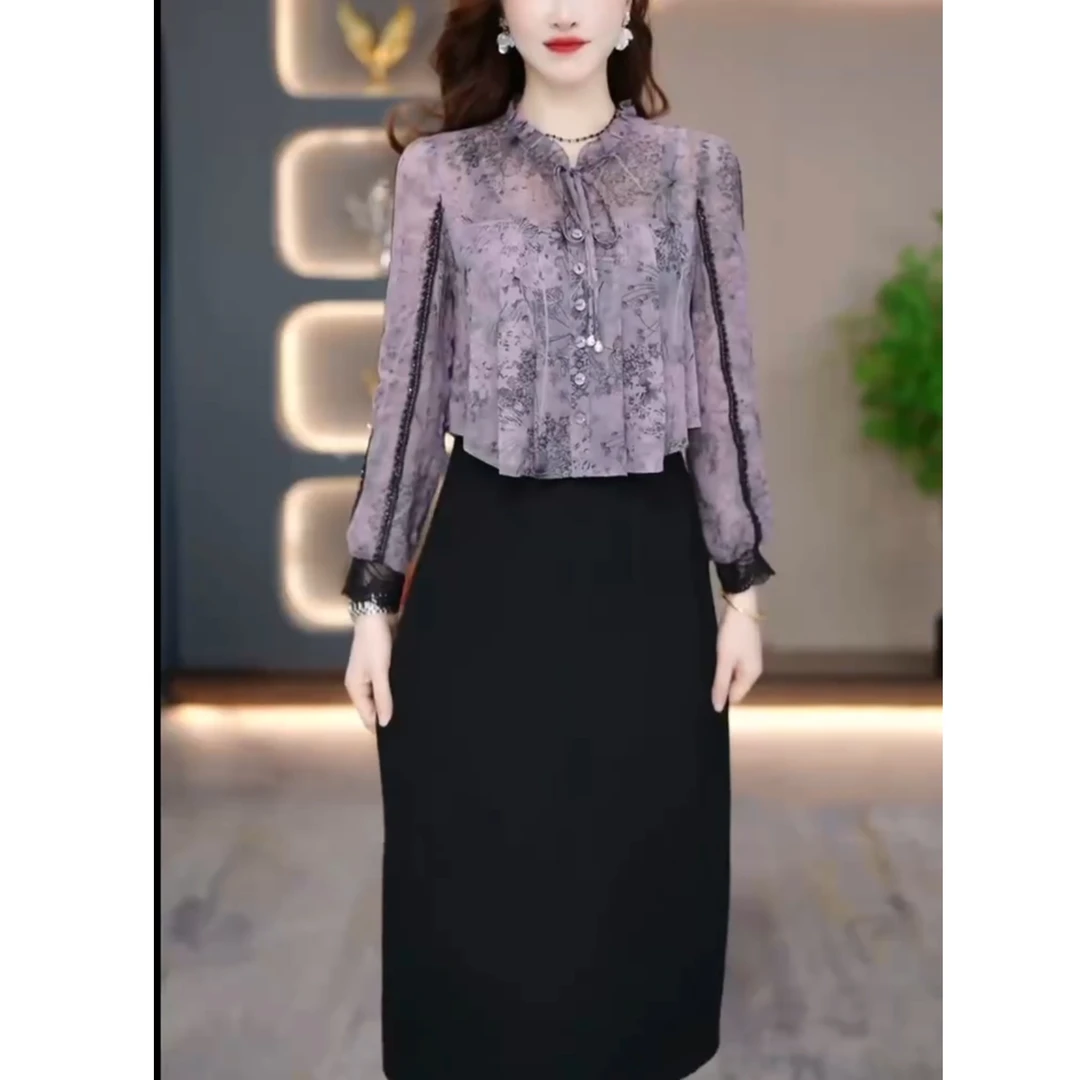 1241爆款高档连衣裙新款女春秋今年流行十三行长袖气质轻奢高级感