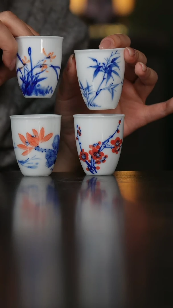 摆件陶景德镇陶瓷杯/碟/盘/碗