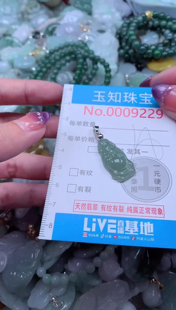 翡翠未镶嵌吊坠(不含链)9229