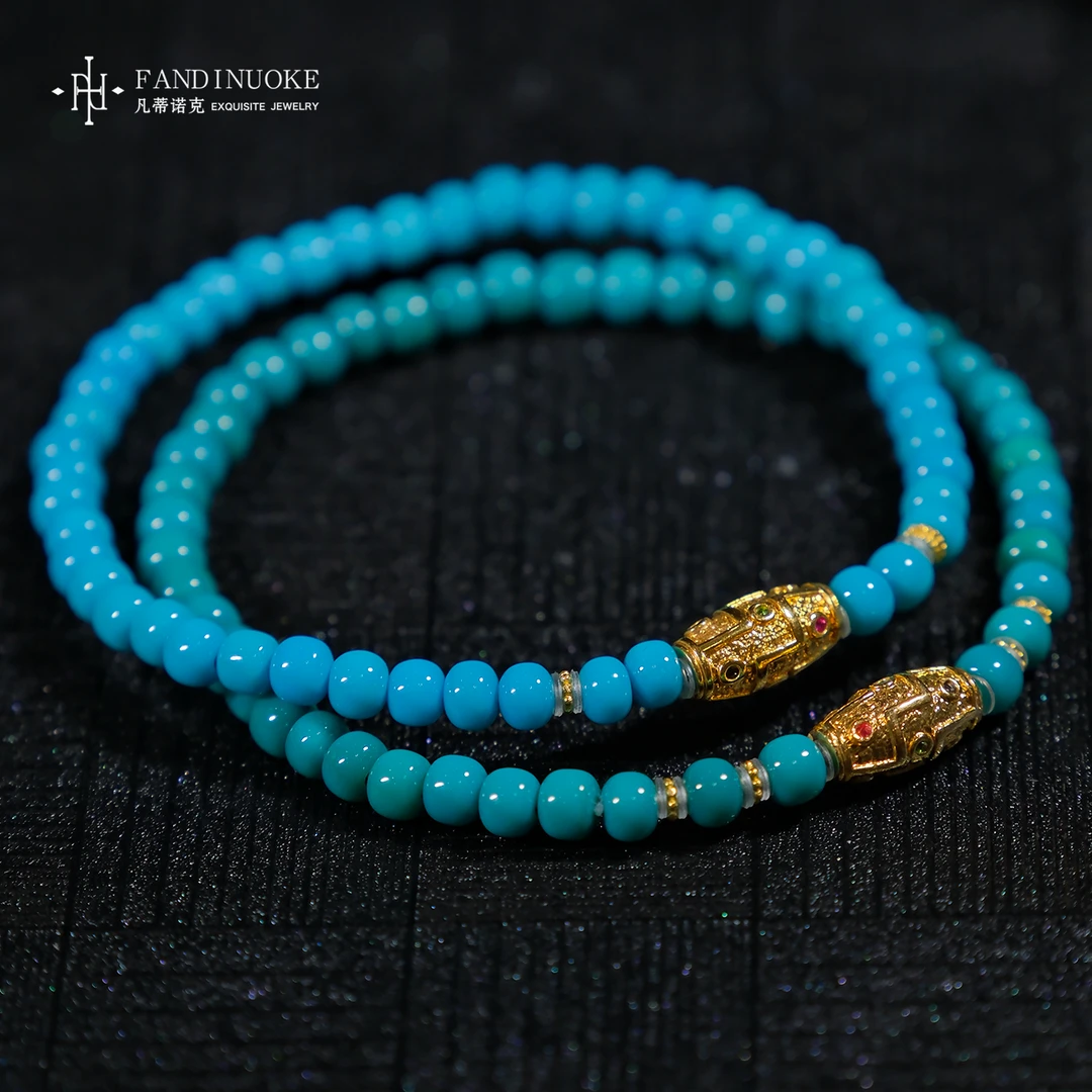 【加加专属】19 MJ37111-绿松石小米珠设计手串-多样性发一件-4mm+