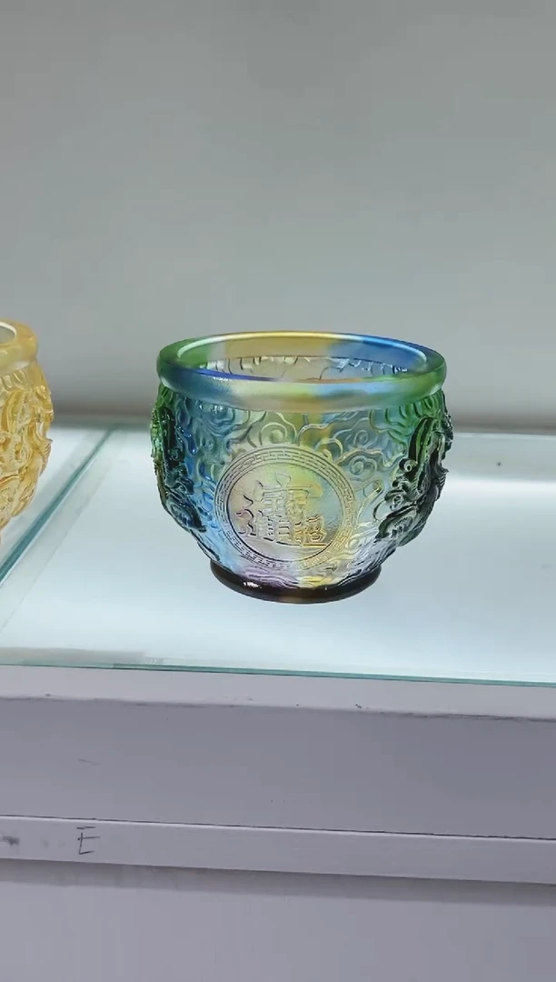 手工艺品琉璃爱****纸古法琉璃聚宝盆