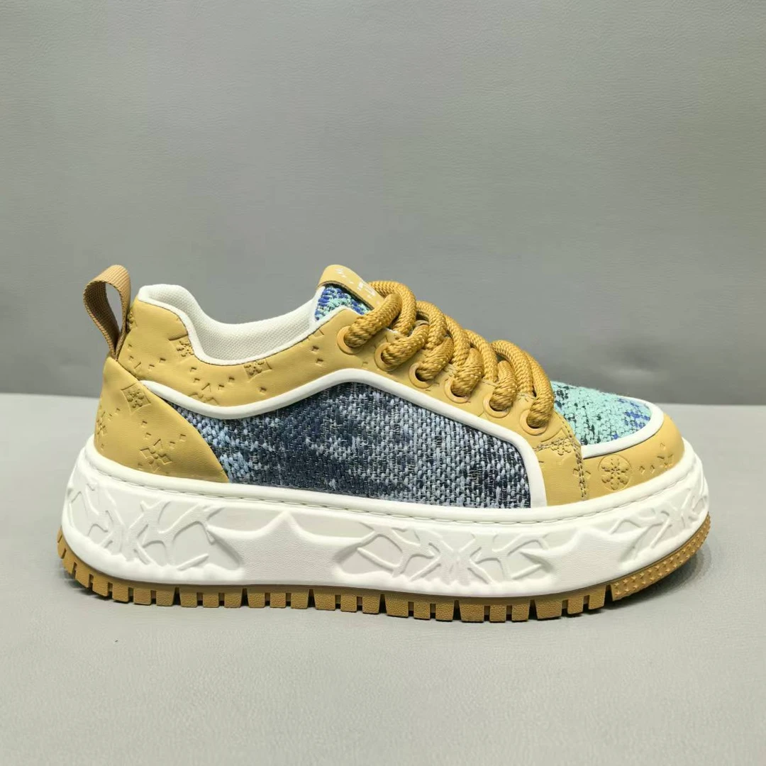 厚底秋季耐磨素面低帮时尚休闲鞋潮流运动鞋潮鞋男士男鞋百搭秋冬