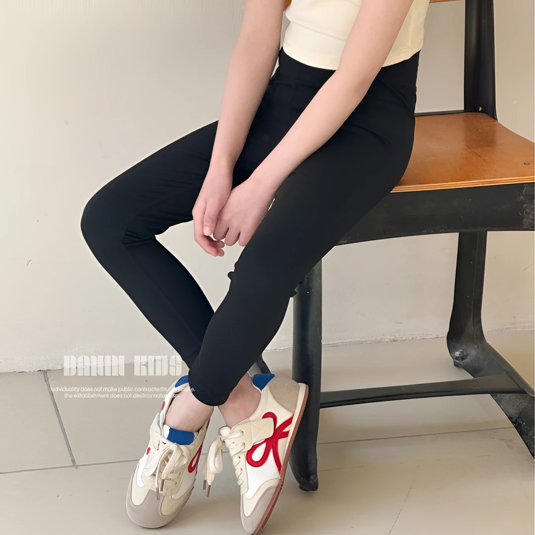 【嗒囜】女童25春季新款百搭小脚裤中大童松紧腰休闲弹力修身打底裤