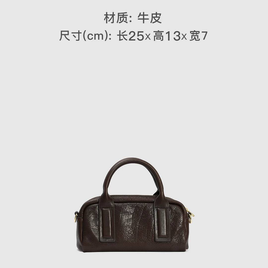 时尚手提X9257A-咖啡色色轻奢斜挎女包