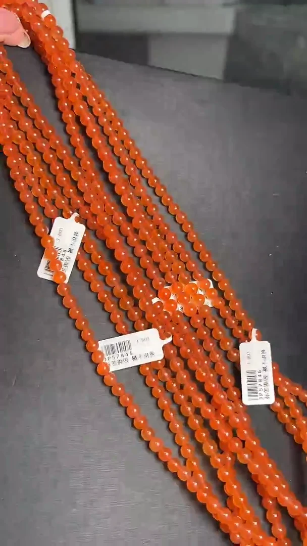 未镶嵌手串南红玛瑙保山冰红多圈手串6mm+ JP57846 多样性发一
