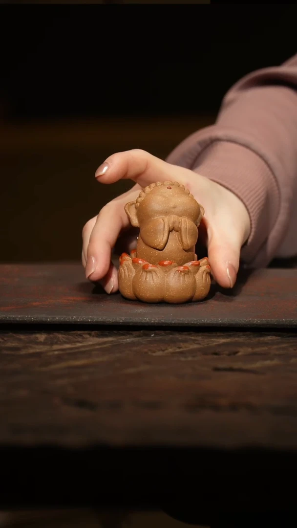 茶壶紫砂莲花小佛佛