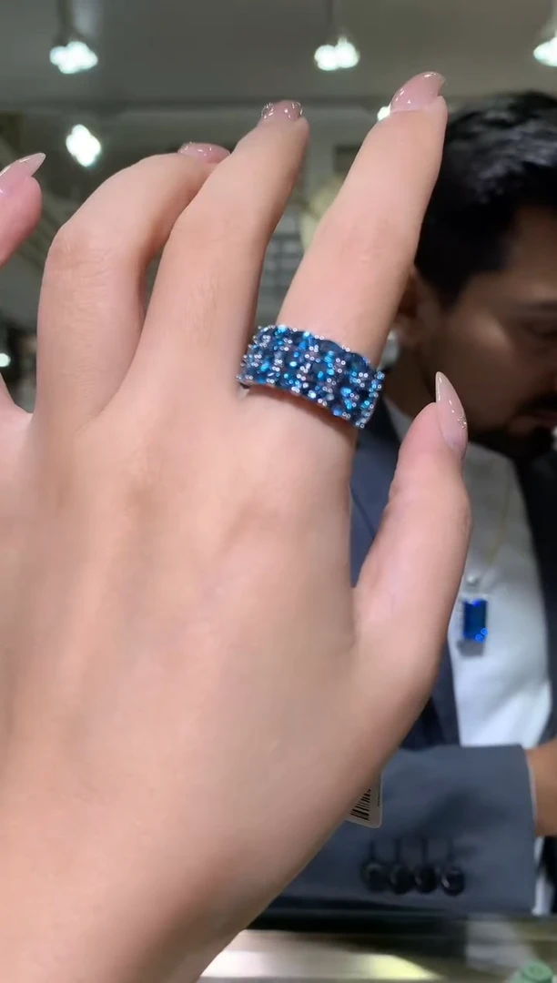 银S925镶嵌戒指托帕石【宝石世家严选】