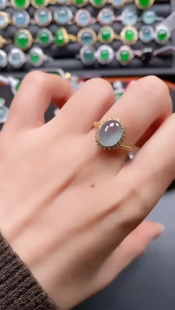 银S925镶嵌戒指翡翠1111