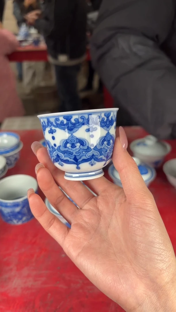 杯看山柴窑青花看山柴窑青花