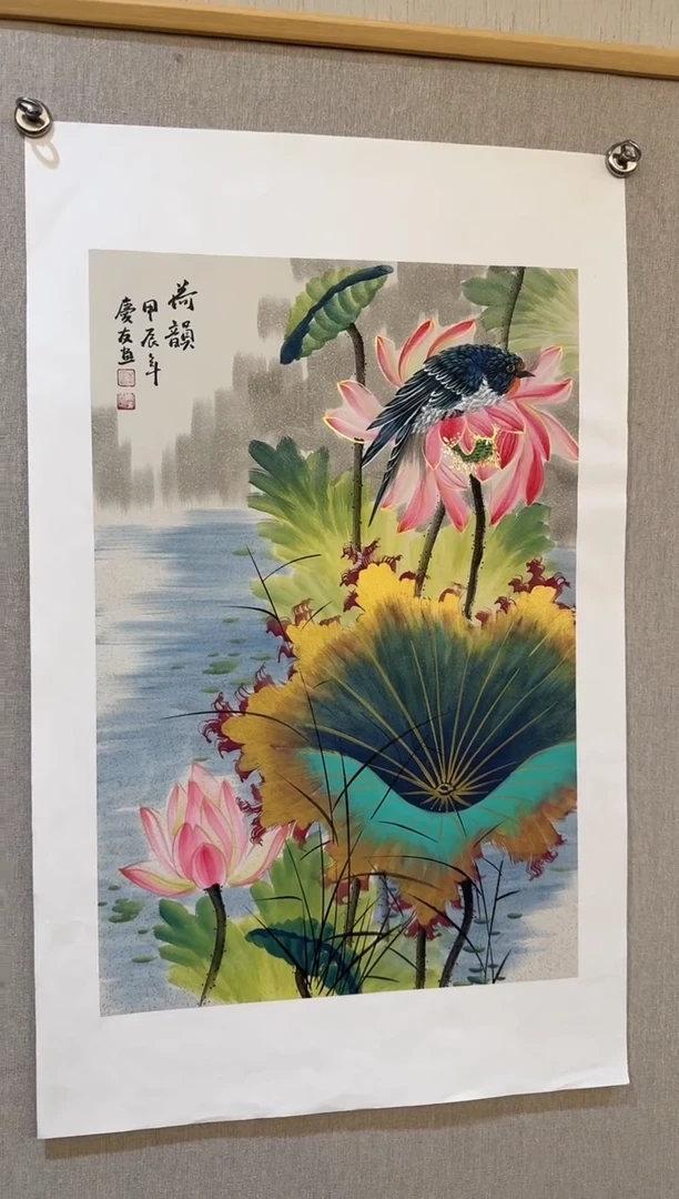 国画国画L 国画李庆友大易美术馆本人作品4