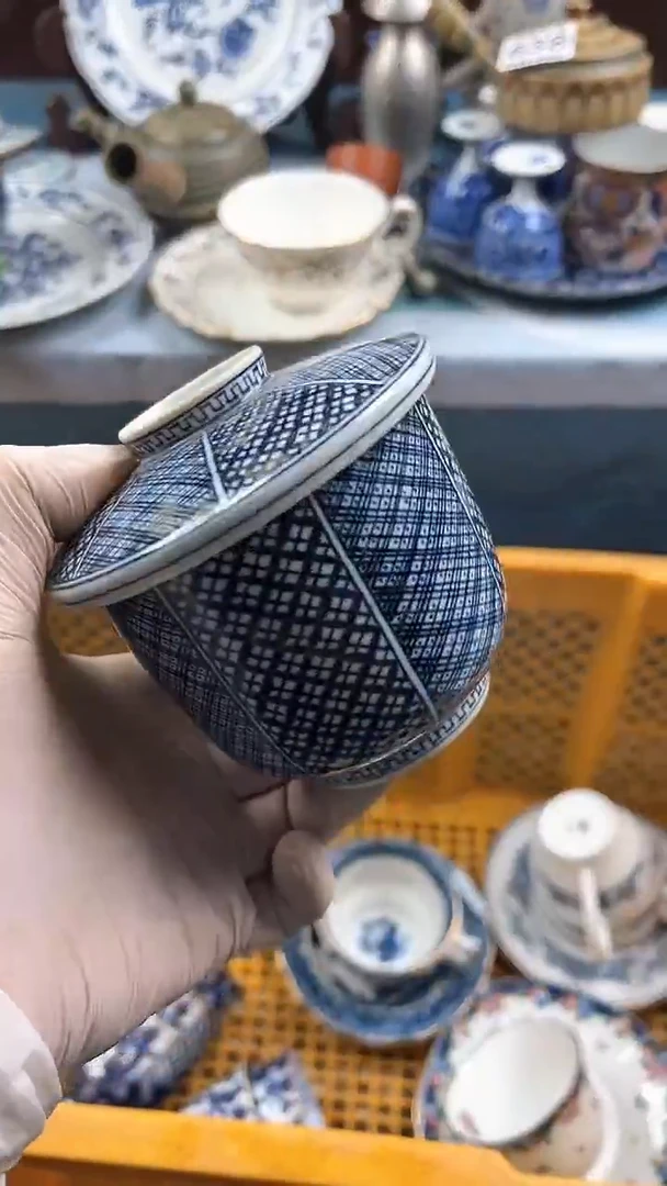 瓷片英歌瓷器满19.9包邮