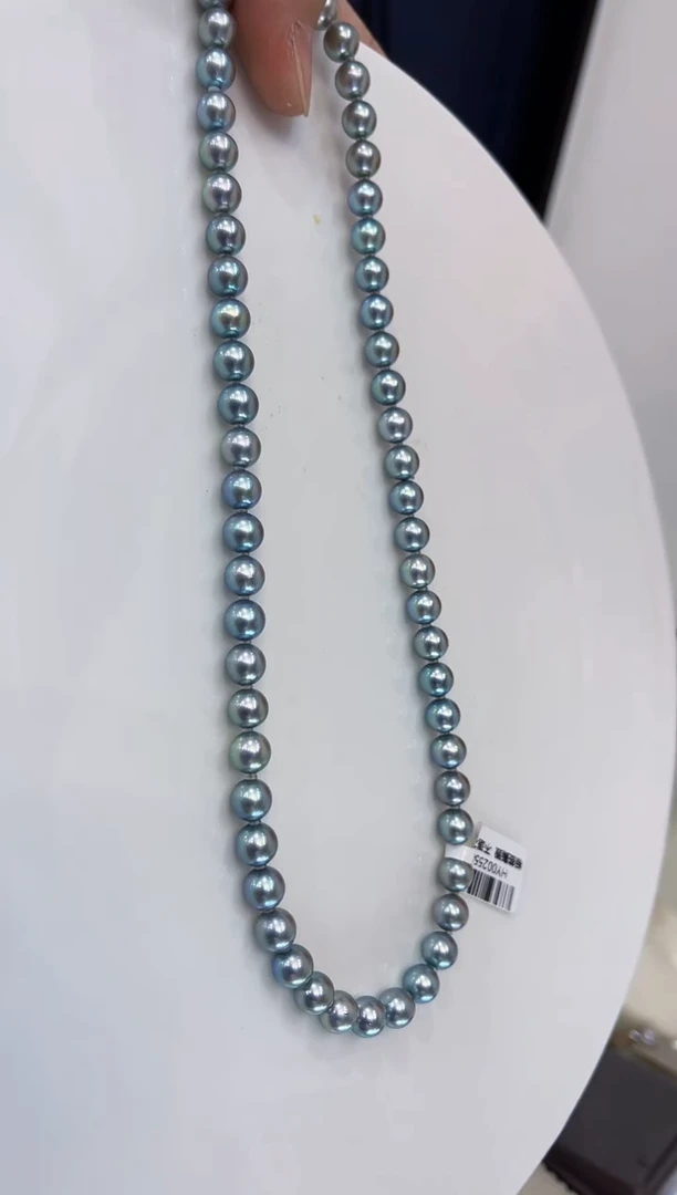 【闪购商品】海水珍珠颈饰银S925镶嵌akoya 7-7.5mm