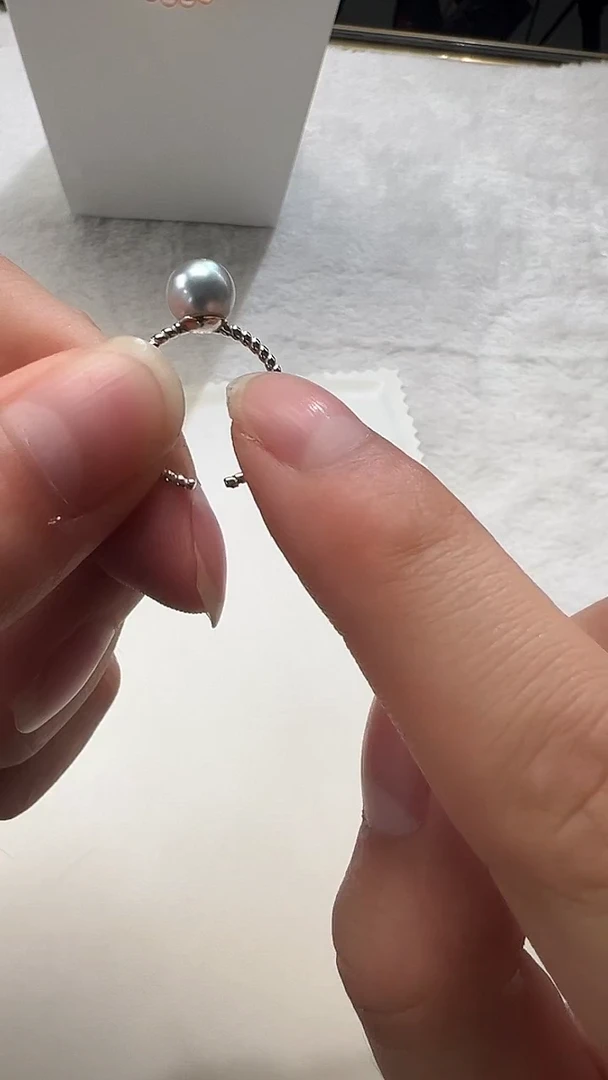 未镶嵌戒指海水珍珠006海水真多麻戒指