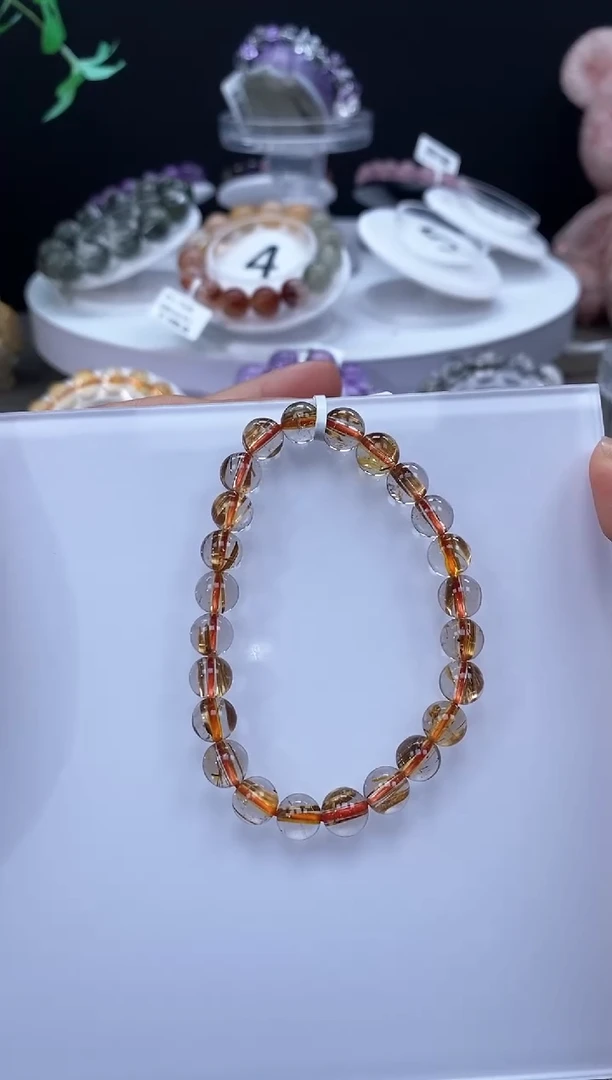 【闪购商品】水晶手链未镶嵌金发晶