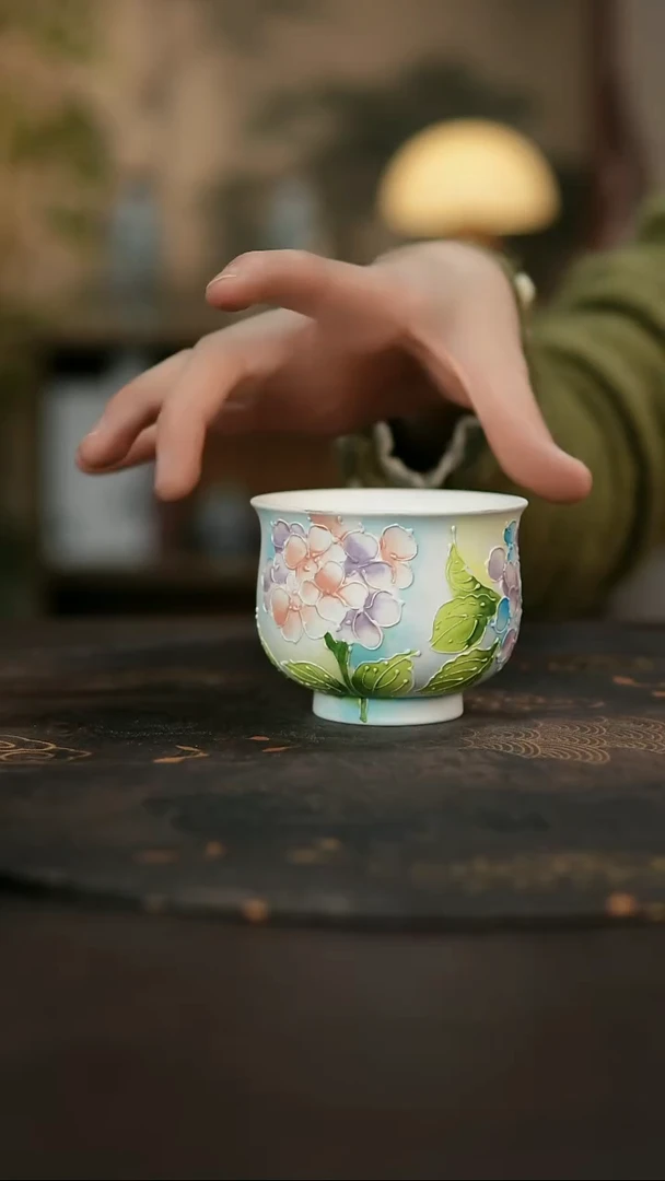 景德镇陶瓷杯碗柴烧多人