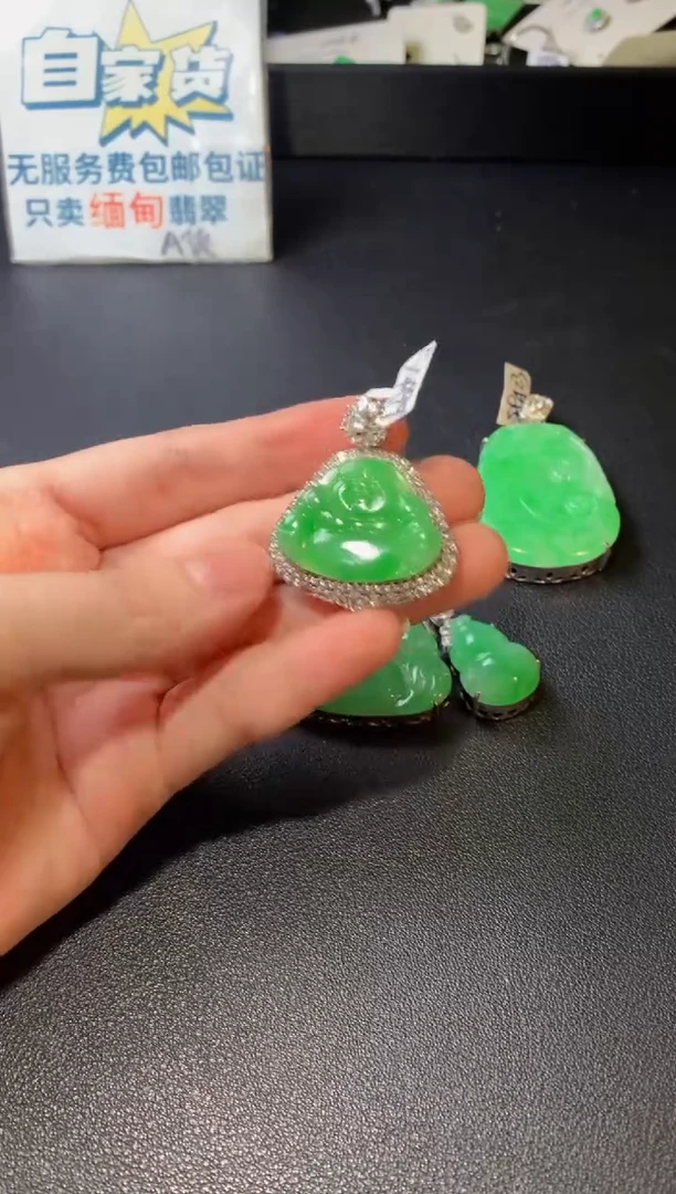 颈饰银S925镶嵌翡翠翡翠