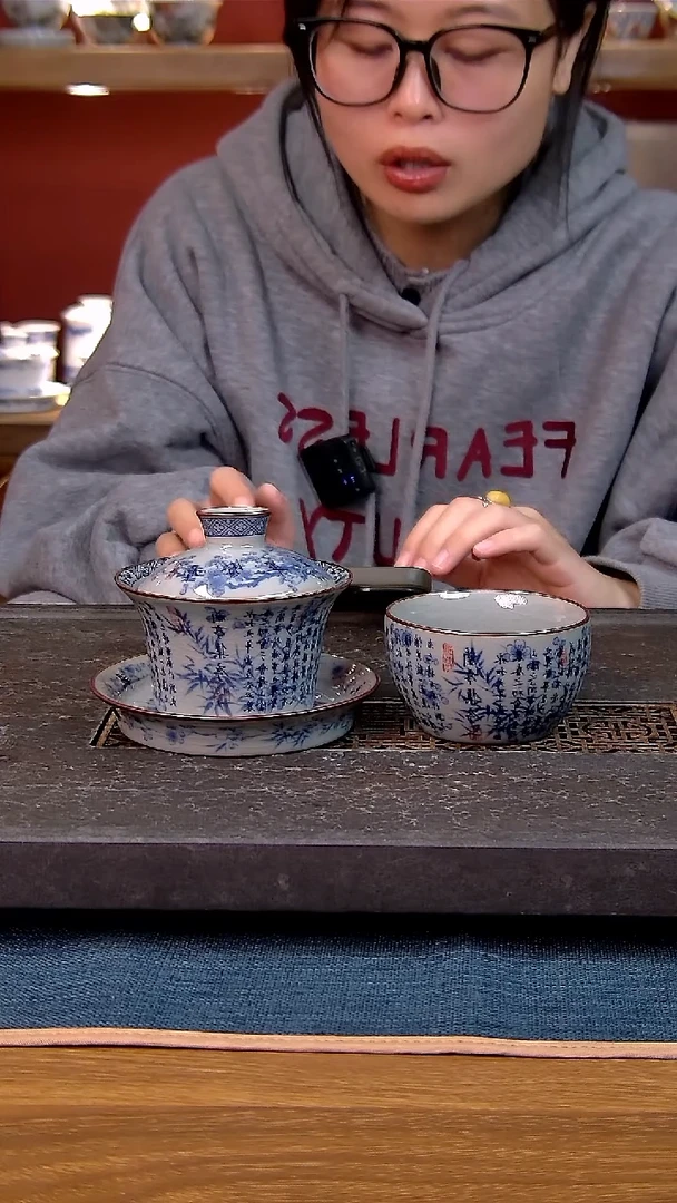 简装家用款2件套 老陶泥开片纹陶瓷茶具
