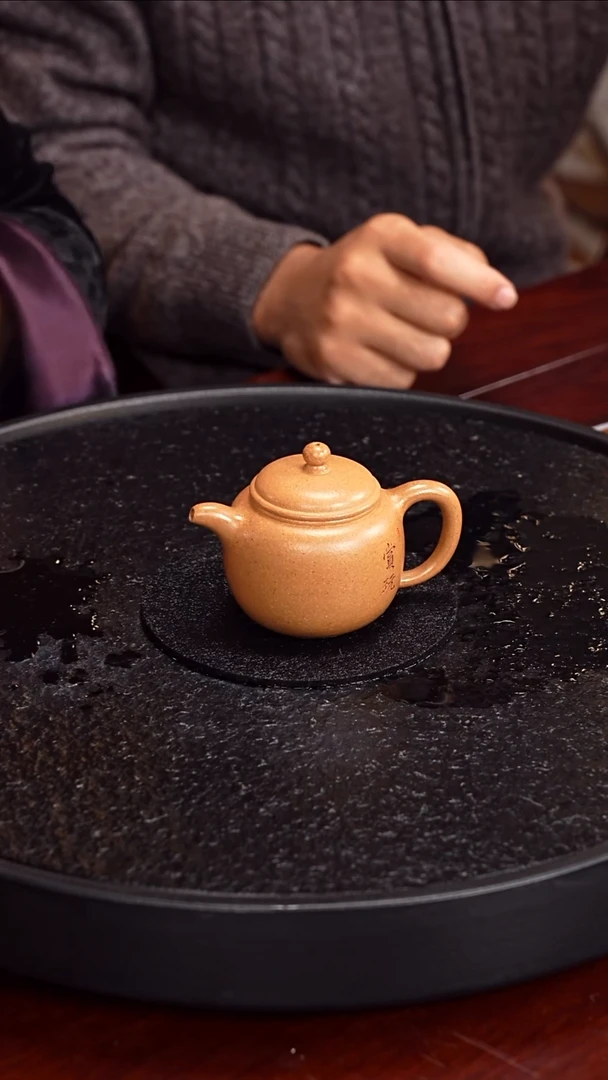茶壶紫砂蒋氏工堂 匏尊23   老档口黄金段 120毫升