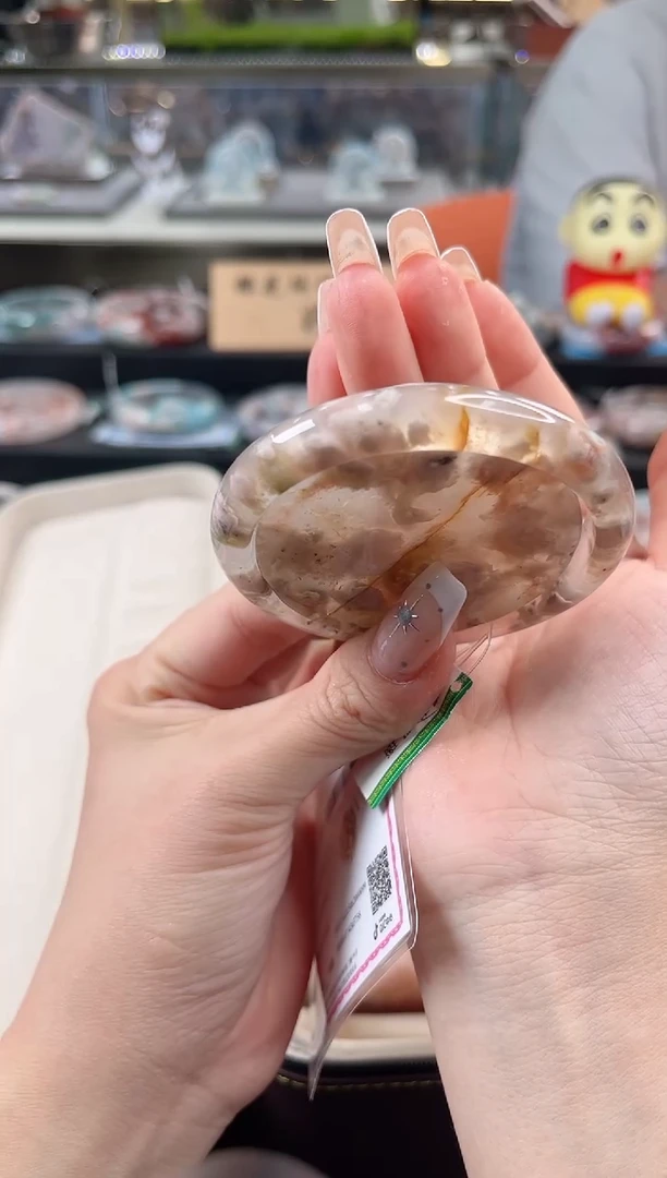 未镶嵌手镯石英质玉尘*丷圈口（赠品镯心）