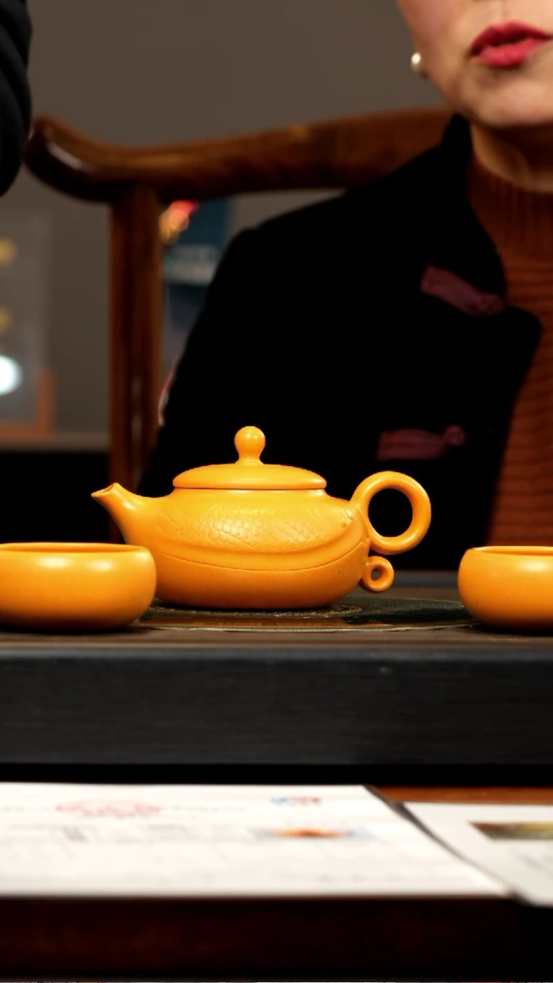 【闪购商品】紫砂茶壶QYJ 暖玉砂 鱼乐