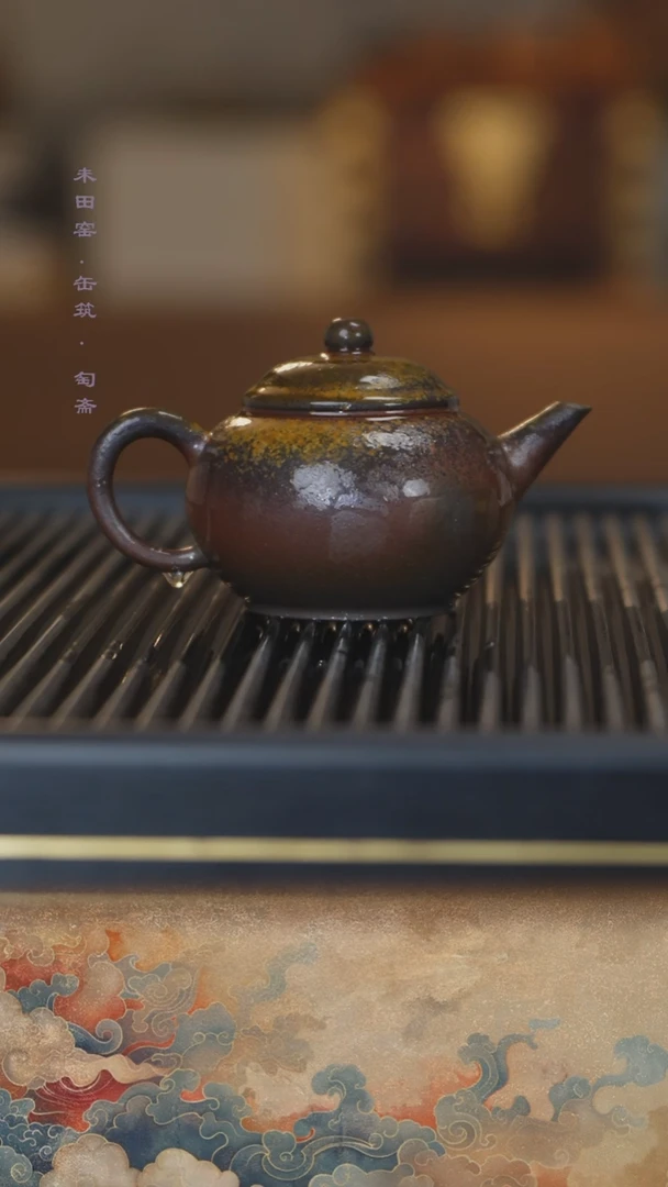 茶壶紫砂柴烧天青水平180cc