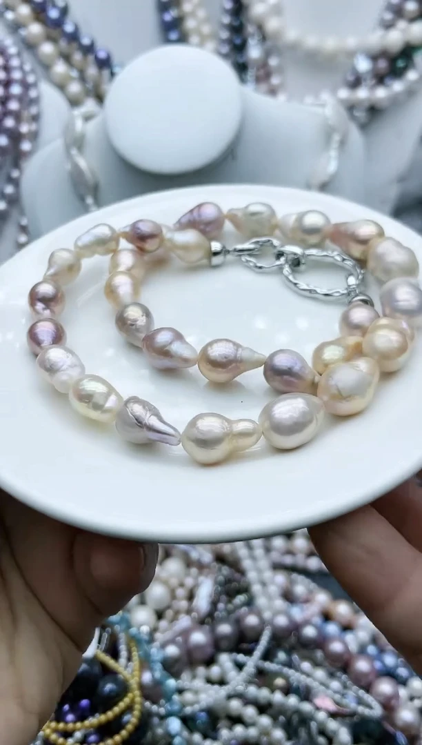 【闪购商品】淡水珍珠颈饰钛钢1