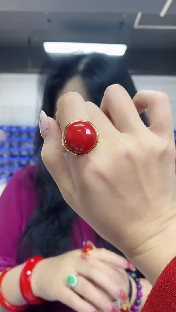 【闪购商品】玛瑙/玉髓戒指未镶嵌多样性发其一颜色微差