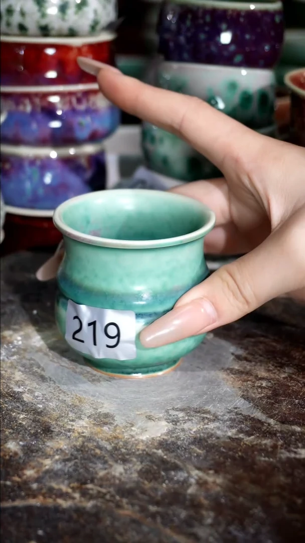 摆件精品窑变钧瓷茶器