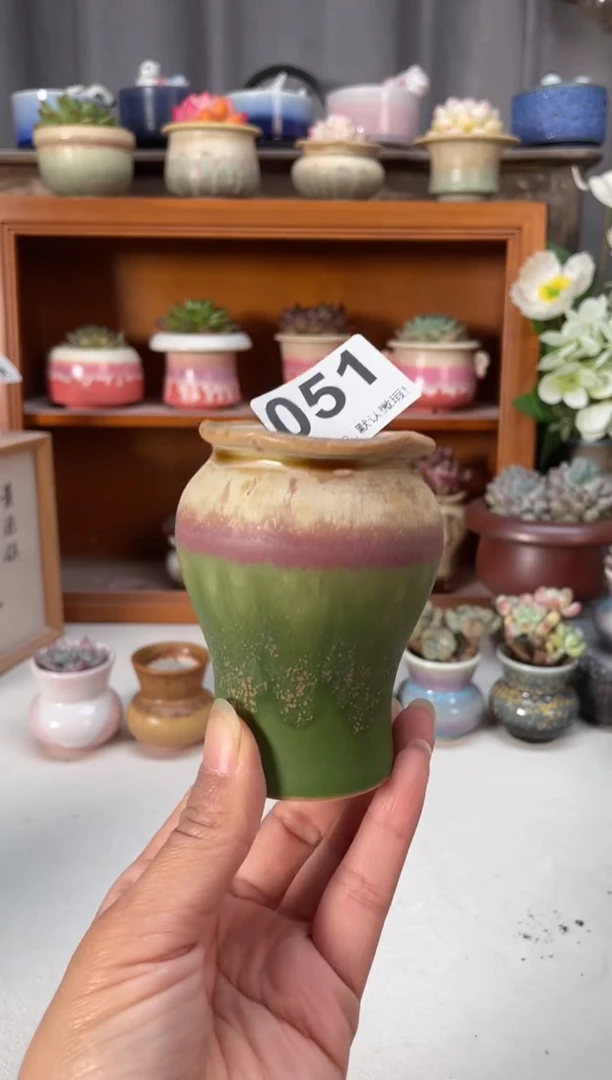 瓷片051知木小芳花盆