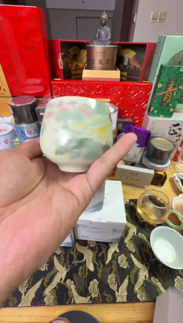 水晶玻璃吸管款芙蓉主人杯