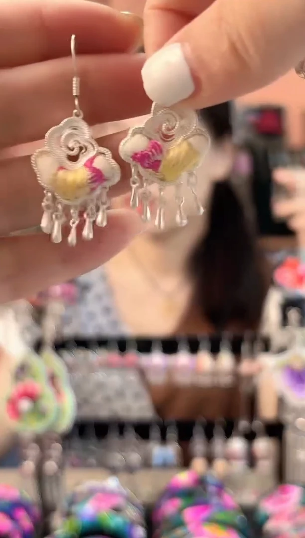 织绣艺枝独绣老绣饰品89