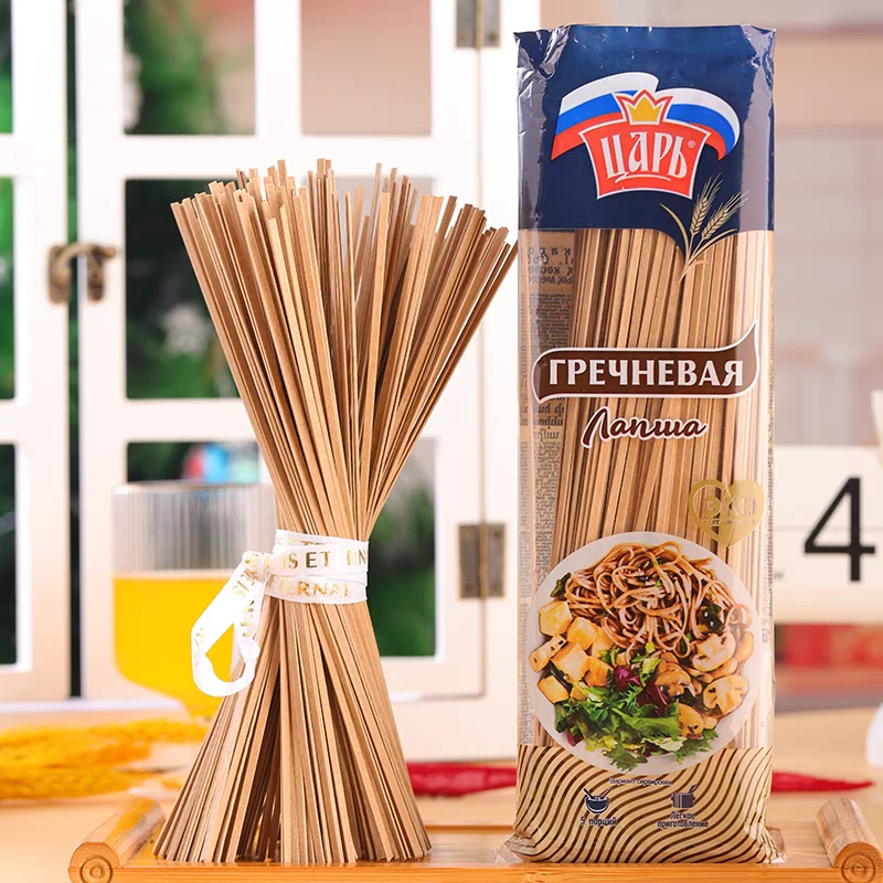 【二袋】俄罗斯进口挂面佳桉皇家牌荞挂面400克z
