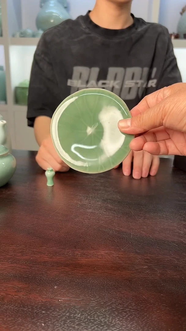 龙泉云间青瓷小米茶器