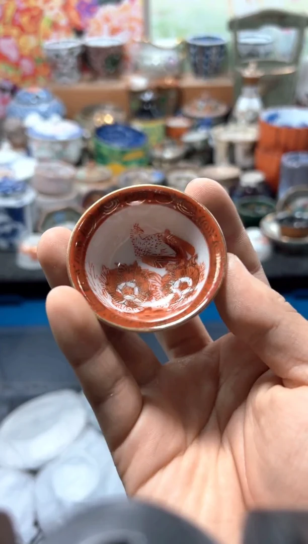 瓷片J****森夏目海外回流瓷器中古品。