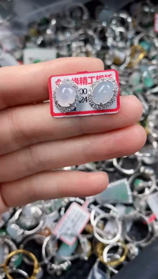 银S925镶嵌戒指翡翠11             4