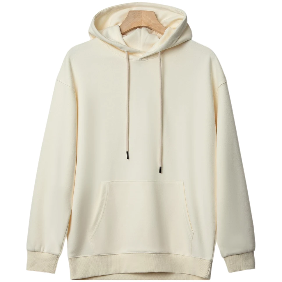 86666春秋季宽松潮流百搭连帽卫衣男高中学生帽衫外套潮男款纯色