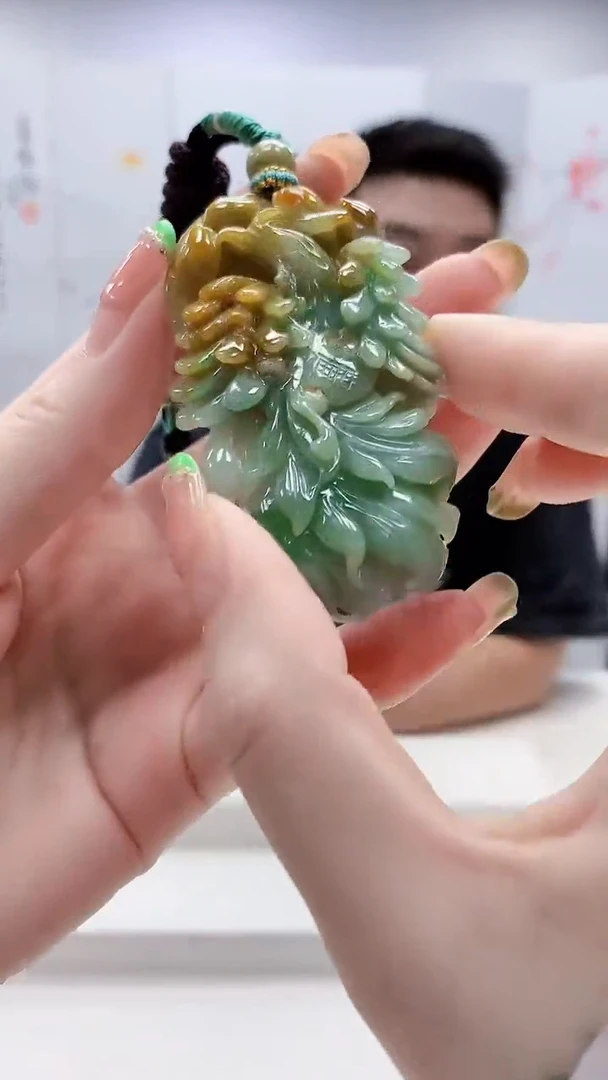 未镶嵌定制翡翠5028ry-毛货挂件155