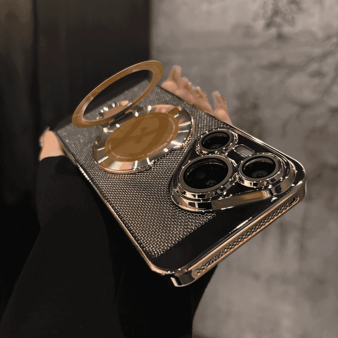 高级感电镀支架适用华为pura70手机壳p70镜头全包pro超薄散热硬壳