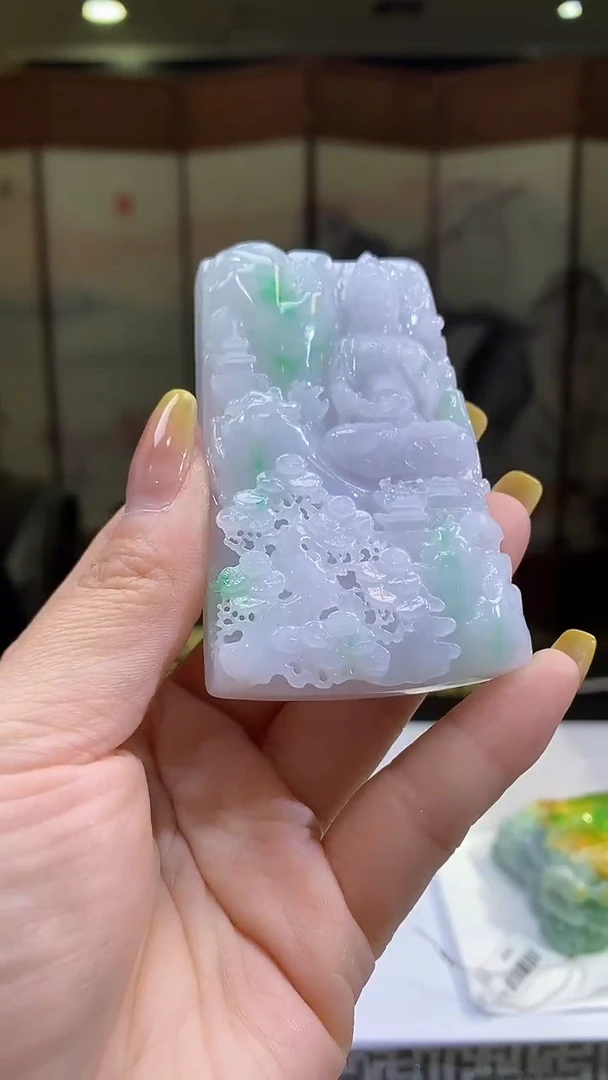 未镶嵌定制翡翠38/1227/W/观音