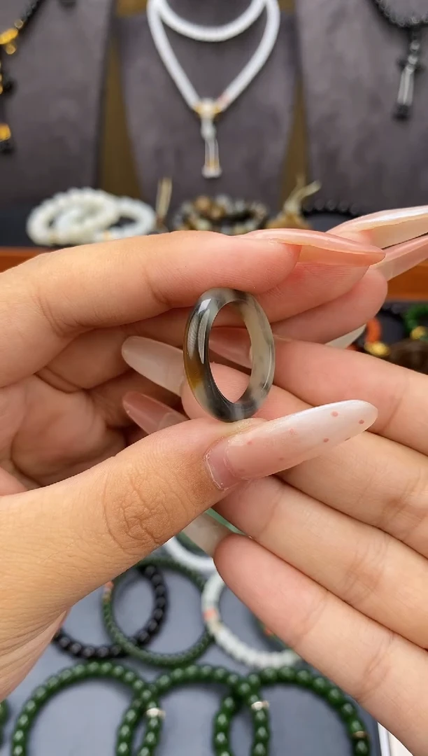 手串未镶嵌和田玉惊***团楼兰戒圈