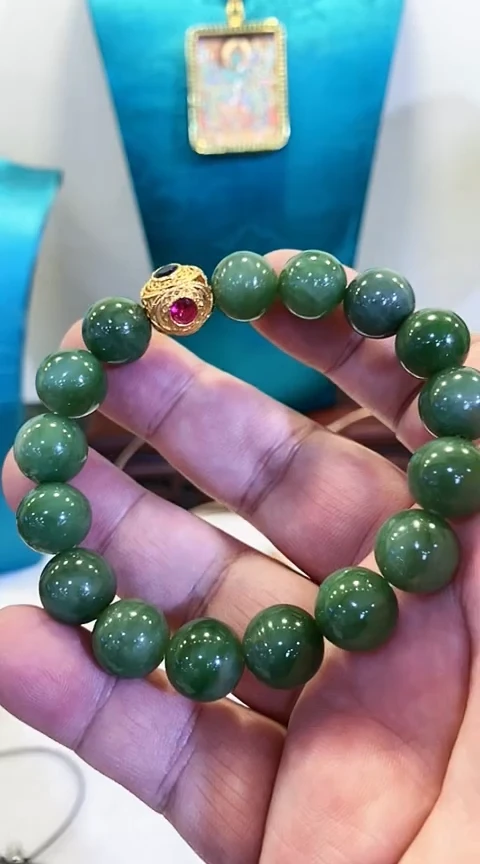 【闪购商品】和田玉手串未镶嵌多样性发其一25011323