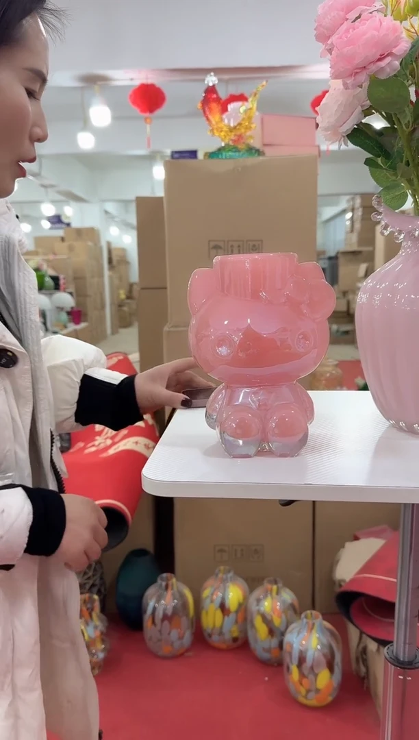 【闪购商品】无铅玻璃美全花器-k-早28