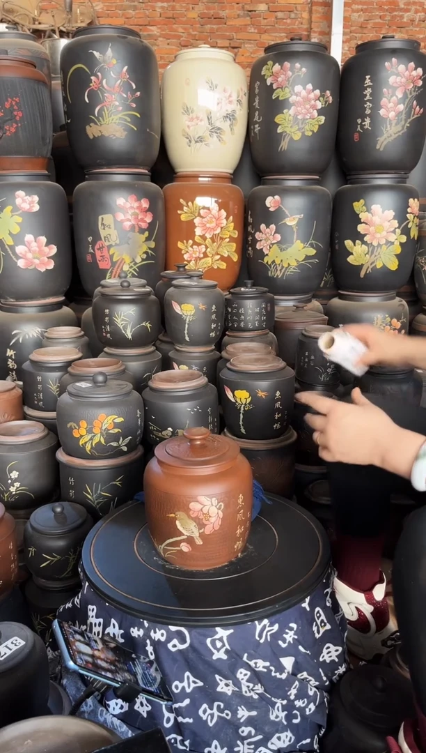 【闪购商品】壶瑕疵茶叶罐 古铜色冬瓜  459