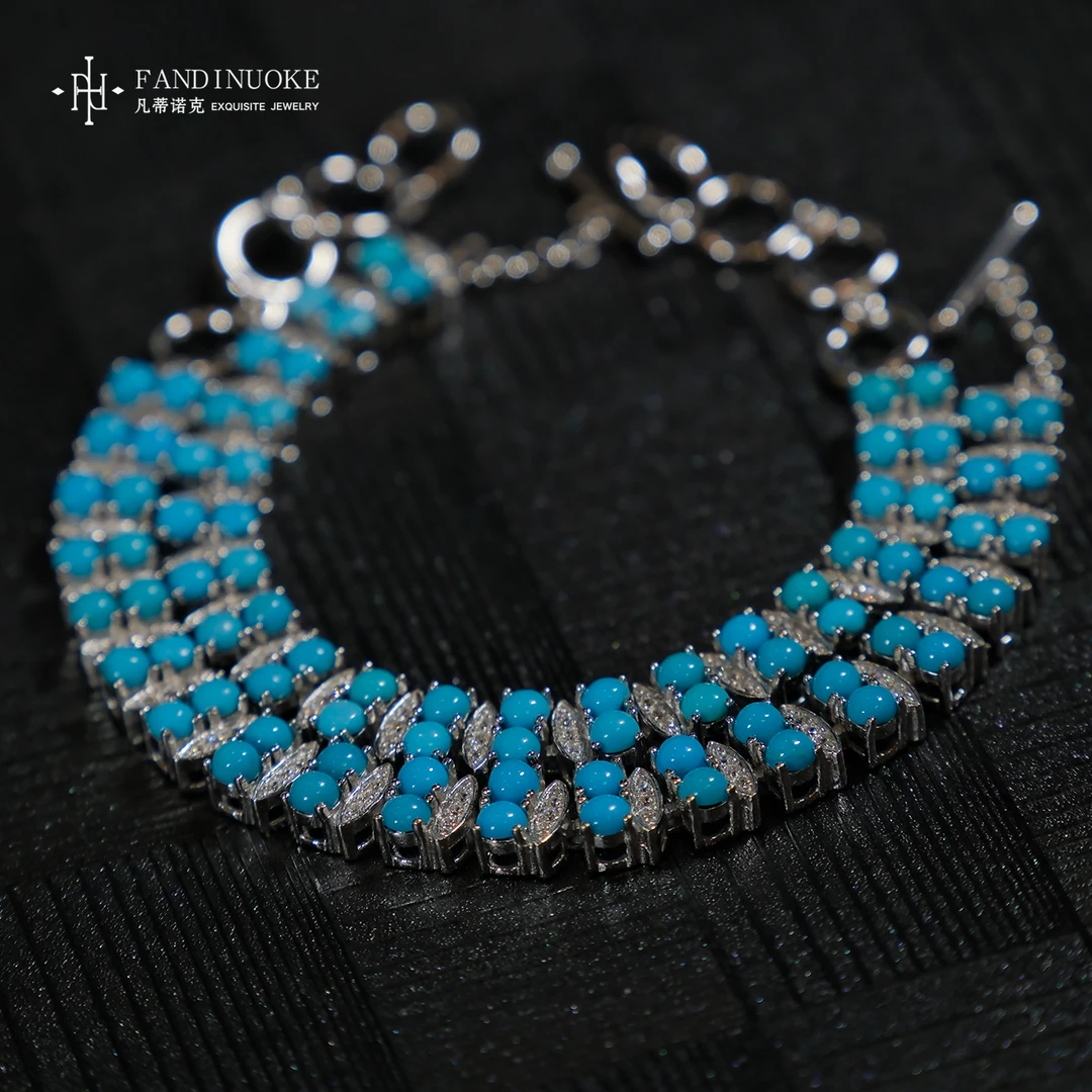 【加加专属】7 MJ47667-绿松石轻奢定制款手链-多样性发一件-18cm