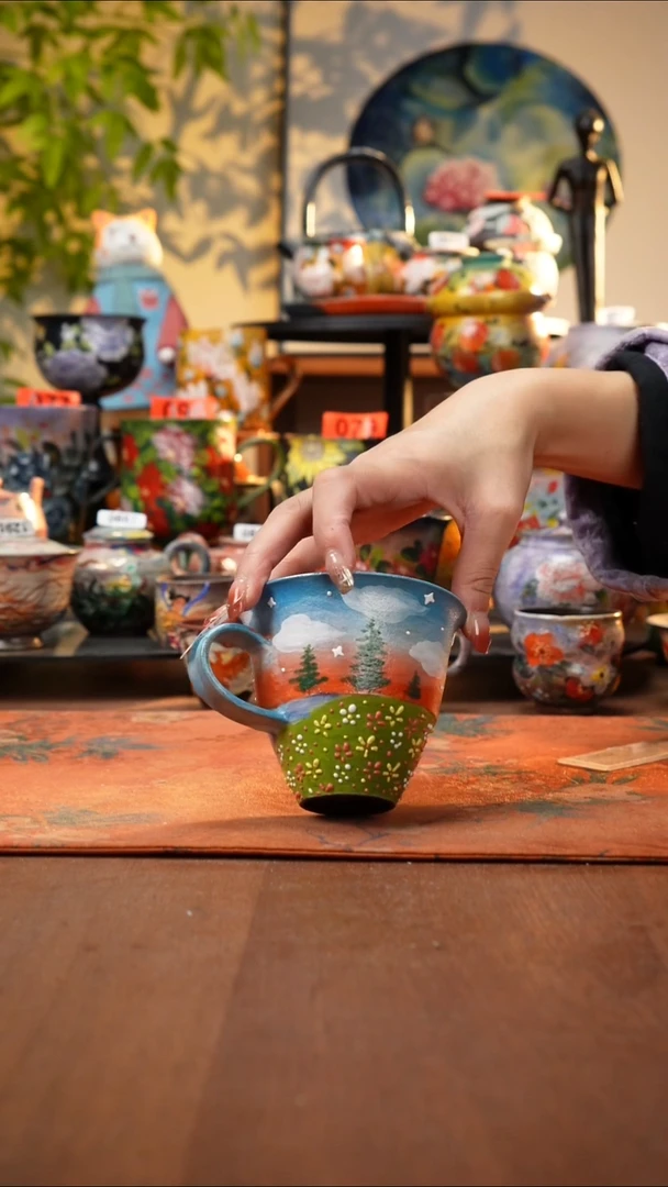 瓷片景德镇手工手绘775