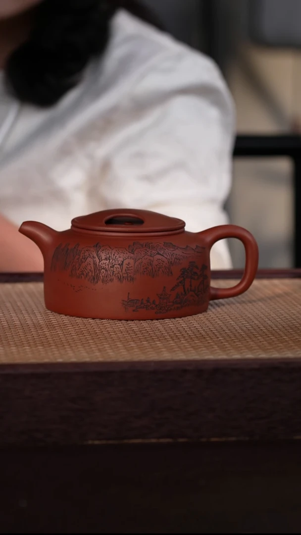 茶壶紫砂中槽清 470cc