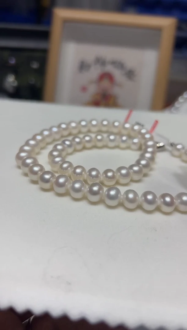 未镶嵌项链淡水珍珠13淡水7-8无核