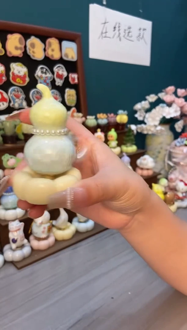 摆件陶黄色葫芦景德镇陶瓷摆件1个装