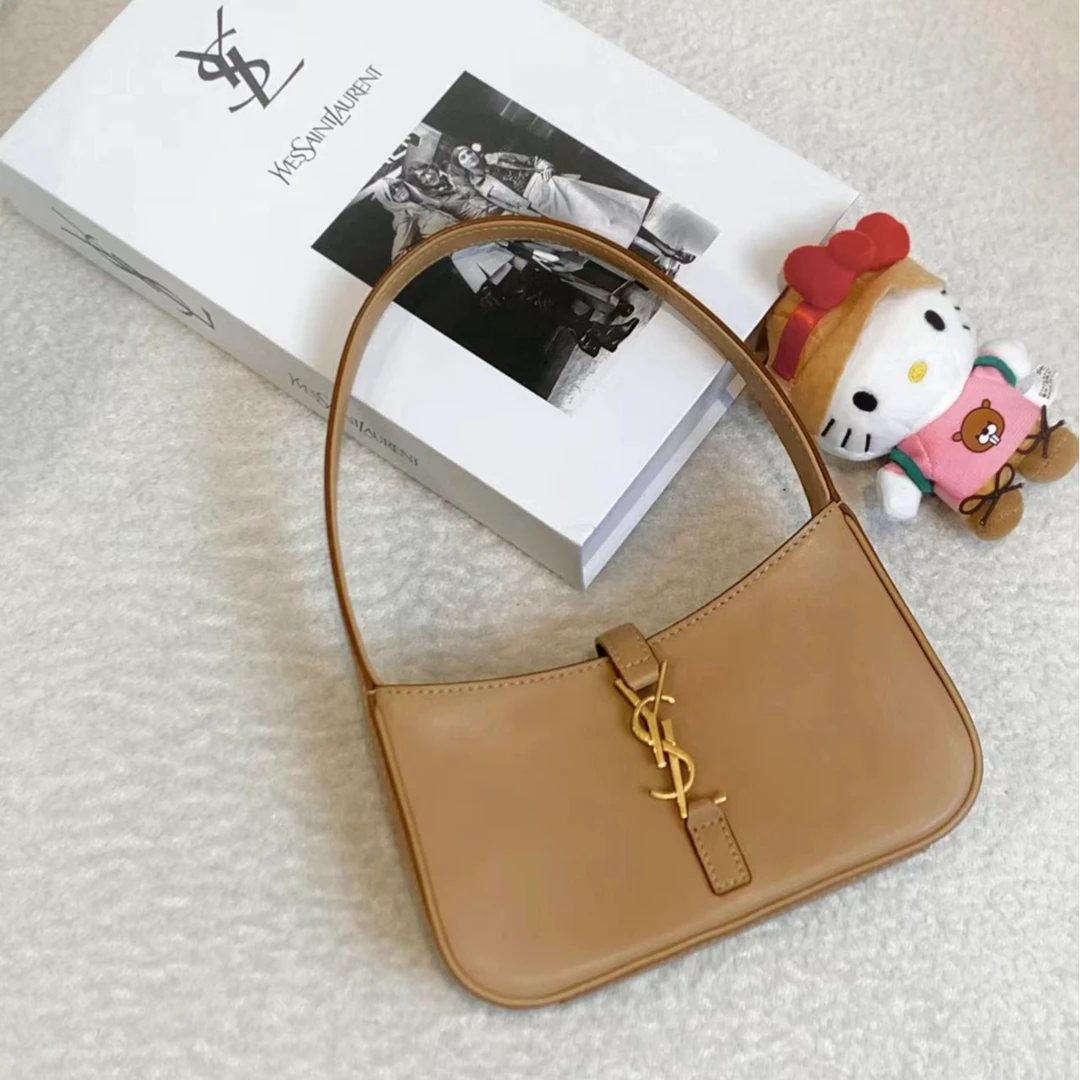 99新 YSL/圣罗兰 壹臻/奶茶色mini hobo/ 66345899
